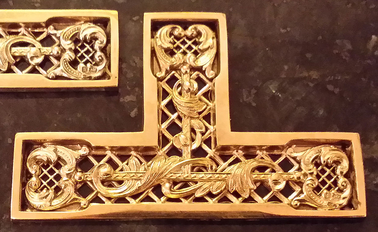 ACT-G Gold Finish Masonic Apron Chain Tassels 
